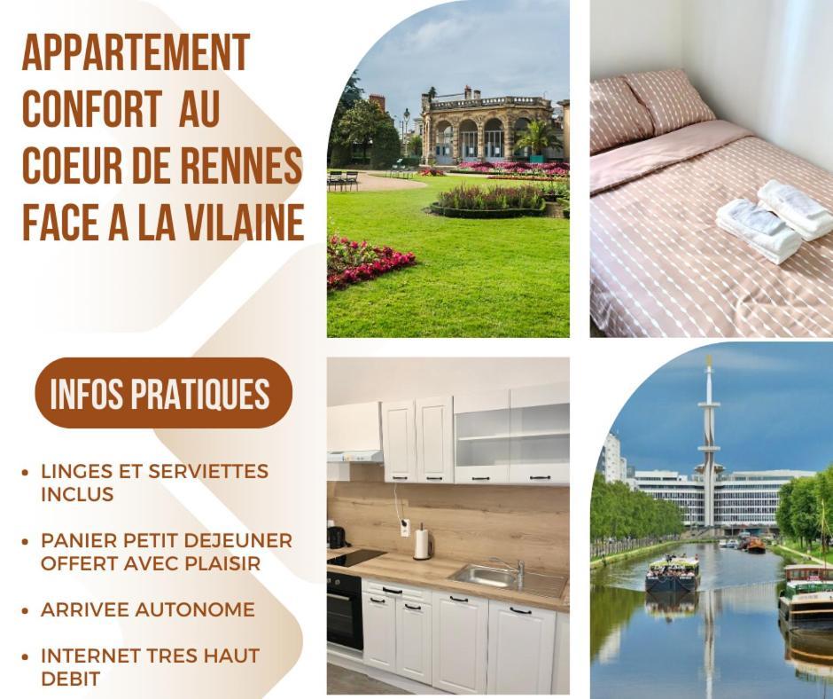 Charmant Cocon Au Coeur De Rennes Calme Et Lumineux Exteriér fotografie